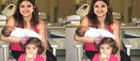 Anushka Sharma came to India with her son Akai and daughter Vamika